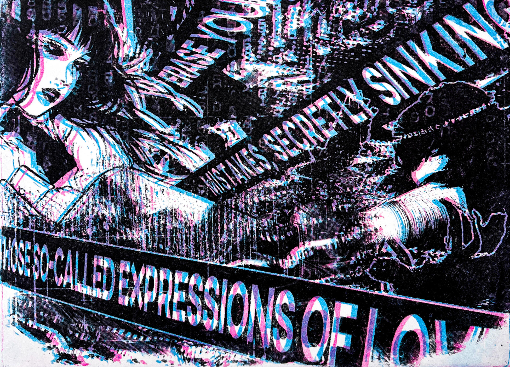 Synesthesia Ghost - Etching, 6.5 x 8.5in Synesthesia Ghost - Etching, 6.5 x 8.5in